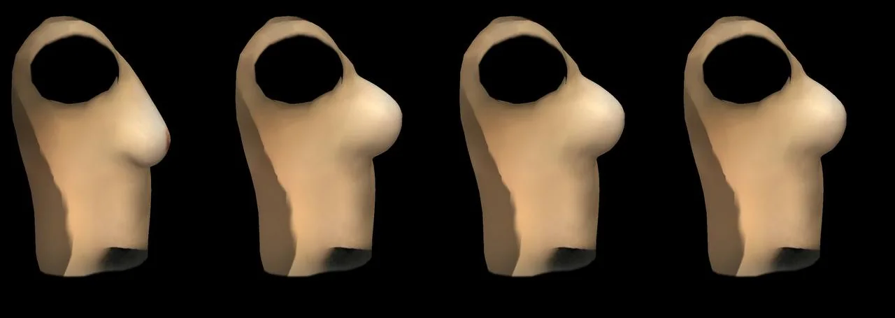 Simulação 3D Arbrea — vista de perfil mostrando projeção
