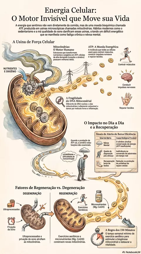 Infográfico — O que é energia celular e por que ela importa para tudo