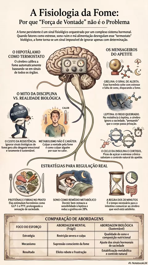 Infográfico — Por que sentir fome toda hora nem sempre é falta de força de vontade