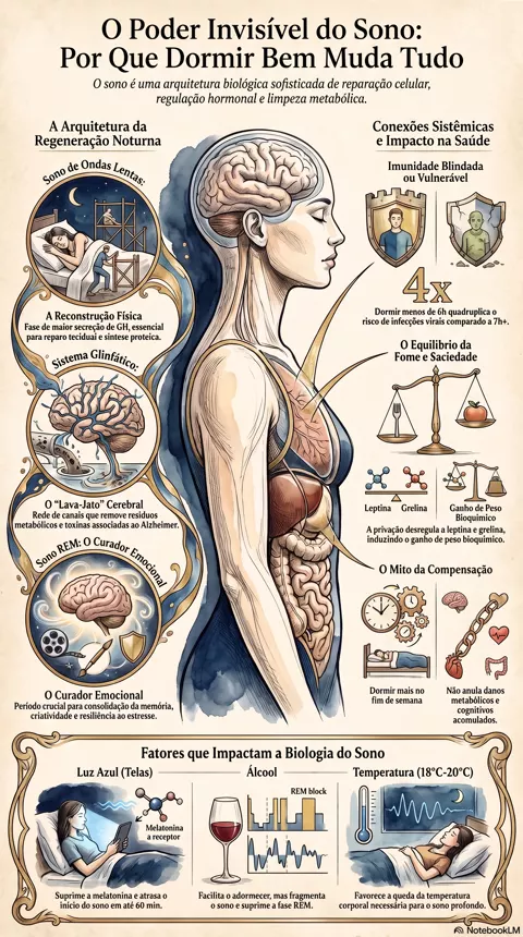 Infográfico — Por que dormir bem muda quase tudo na saúde
