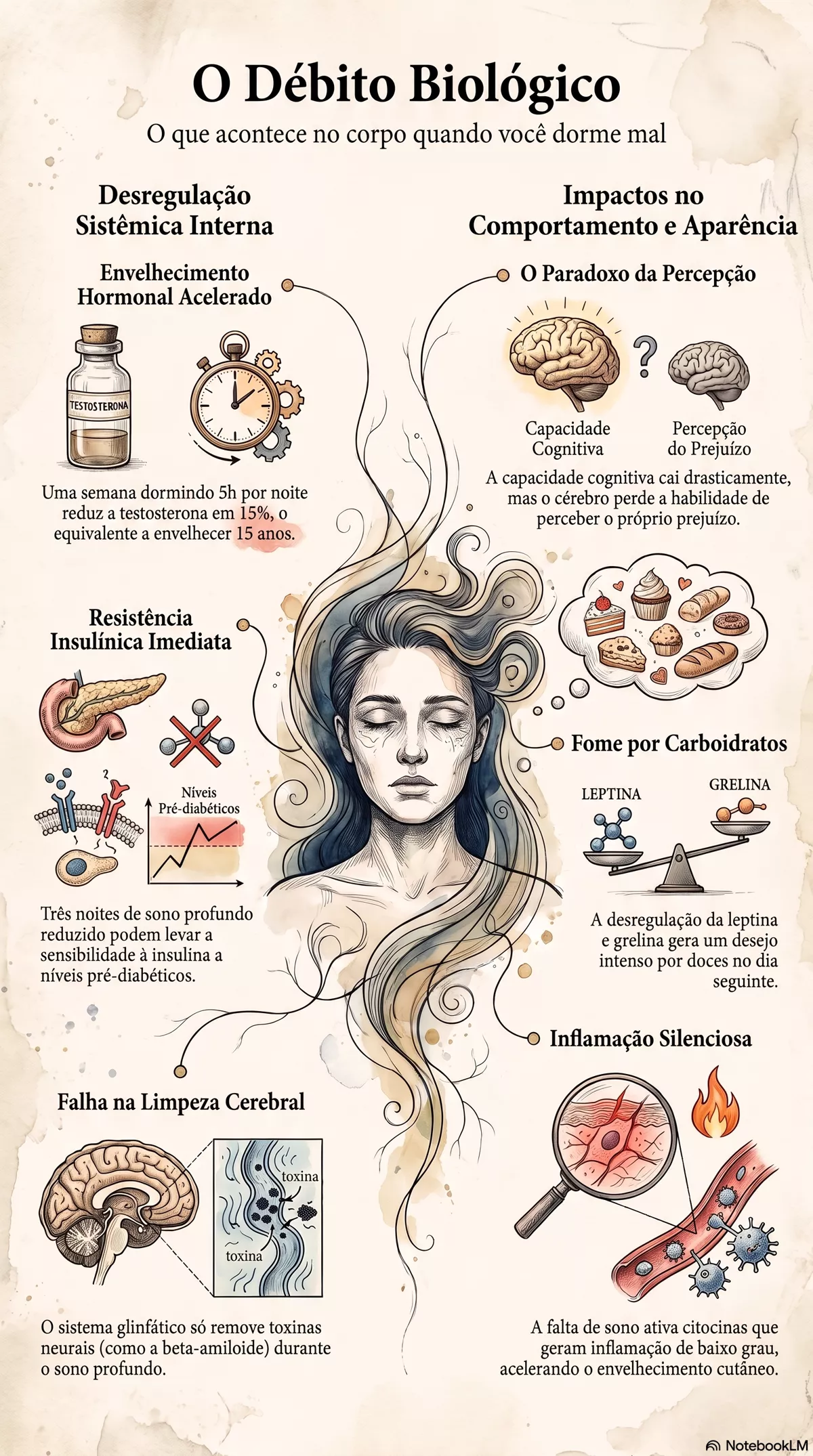 Infográfico — O que acontece no corpo quando você dorme mal