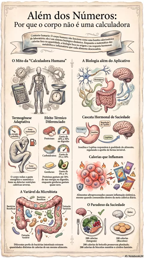 Infográfico — Por que contar calorias nem sempre resolve
