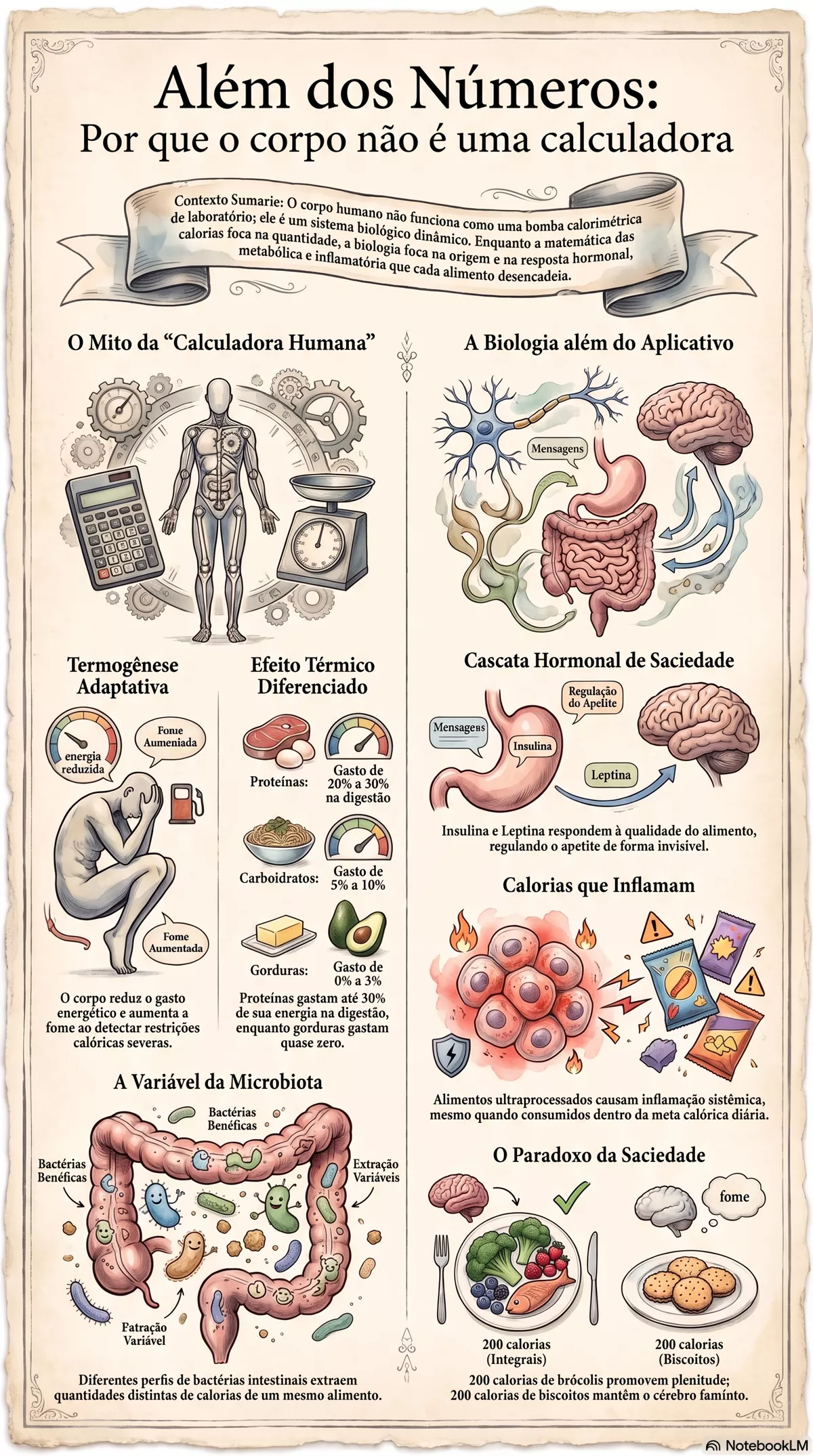 Infográfico — Por que contar calorias nem sempre resolve