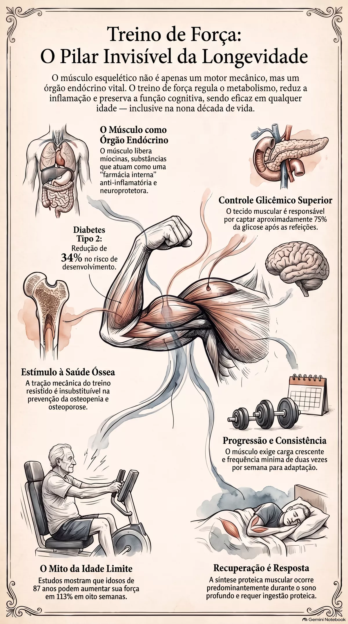 Infográfico — Treino de força: por que ele é indispensável em qualquer idade